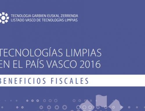 Deducciones fiscales por inversiones en equipos de Listado Vasco de Tecnologías Limpias